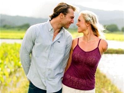 Bethany Hamilton, the Soul Surfer, and her new husband in photo taken shortly after their weddeding (Credit: Mike Larson via Bethany Hamilton Facebook page)