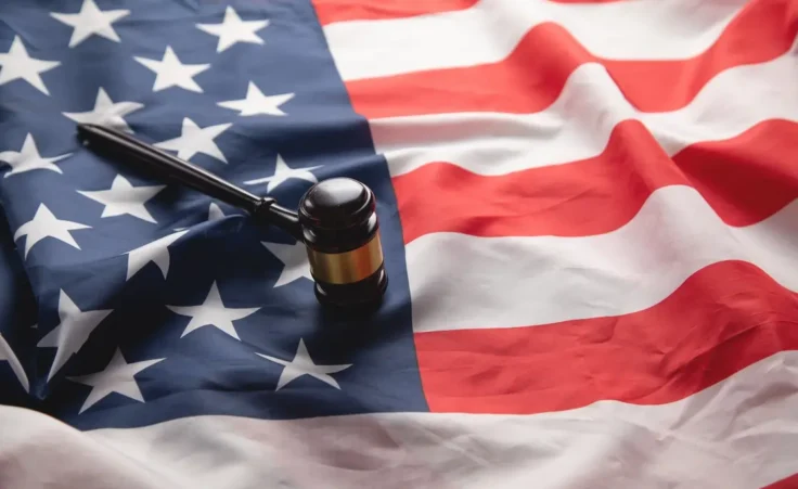 Judge gavel with a US flag. Law by andranik123/stock.adobe.com