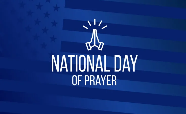 National Day Of Prayer with USA flag design. By KRstudio/stock.adobe.com.