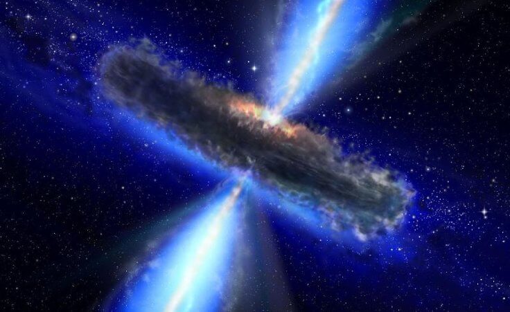 Quasar Drenched in Water Vapor (Credit: NASA/ESA)