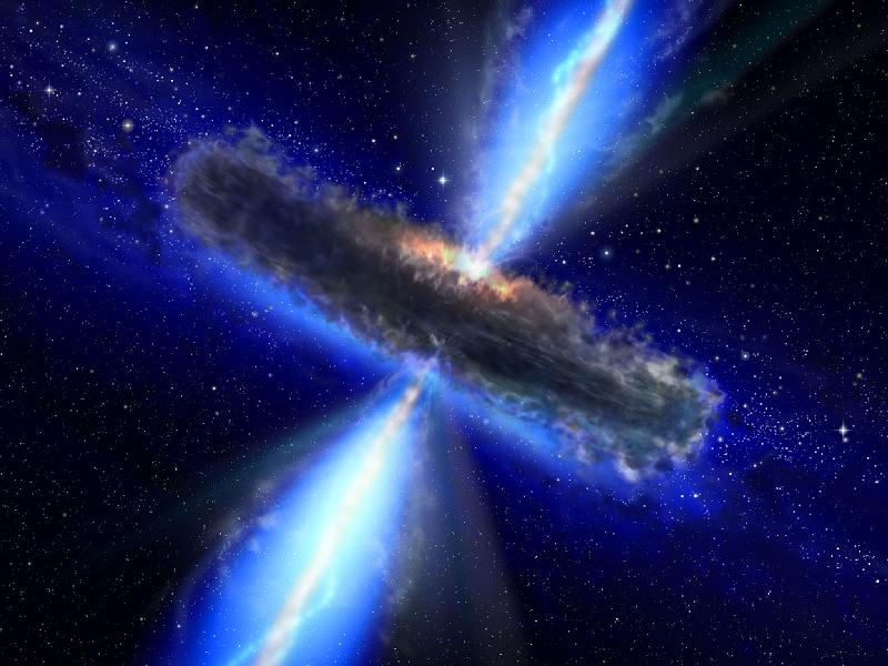 Quasar Drenched in Water Vapor (Credit: NASA/ESA)