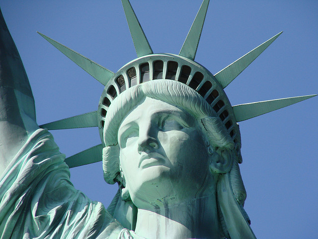 Statue of Liberty closeup (Credit: Aloha Orangeneko aka Jennifer via Flickr)
