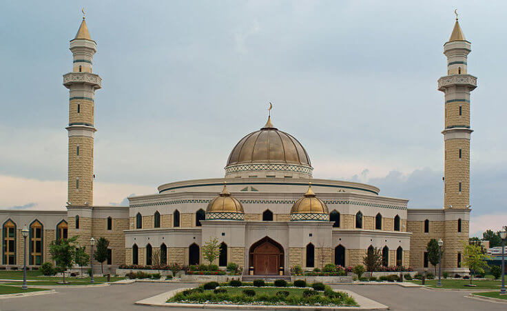 Islamic Center of America, the largest mosque in the United States, located in Dearborn Michigan (Credit: Dane Hillard via Flickr)