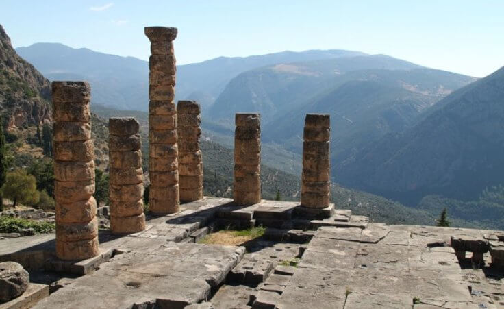 The temple of Apollo at Delphi (Credit: Jeff Byrd of Denison Forum on Truth and Culture)