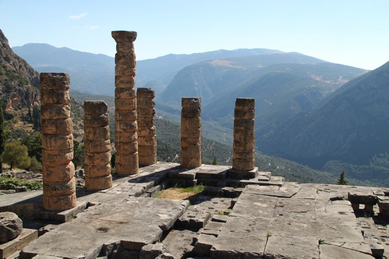 The temple of Apollo at Delphi (Credit: Jeff Byrd of Denison Forum on Truth and Culture)