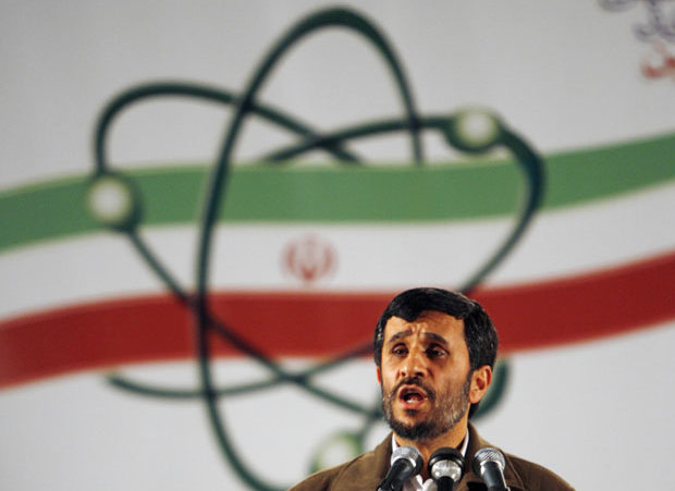 Mahmoud Ahmadinejad speaks during a ceremony at the Natanz nuclear enrichment facility in this April 9, 2007 file photo (Credit: Reuters/Caren Firouz/Files)
