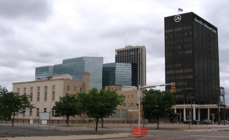 Downtown Amarillo (Credit: Anonymous Cow via en.wikipedia.org)