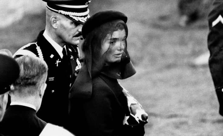 Jacqueline Kennedy, at the funeral of JFK, Arlington 1963 Credit: Elliott Erwitt (https://www.elliotterwitt.com)