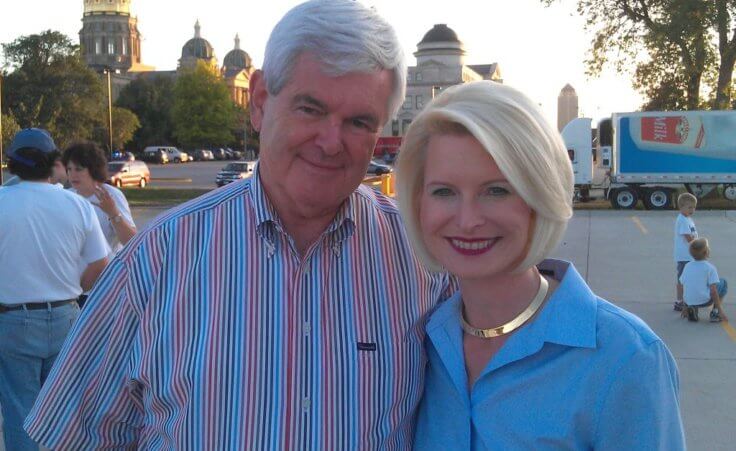 Newt Gingrinch and his wife Callista at the 2011 Iowa State Fair (Credit: Callista Louise Gingrinch via Twitter)