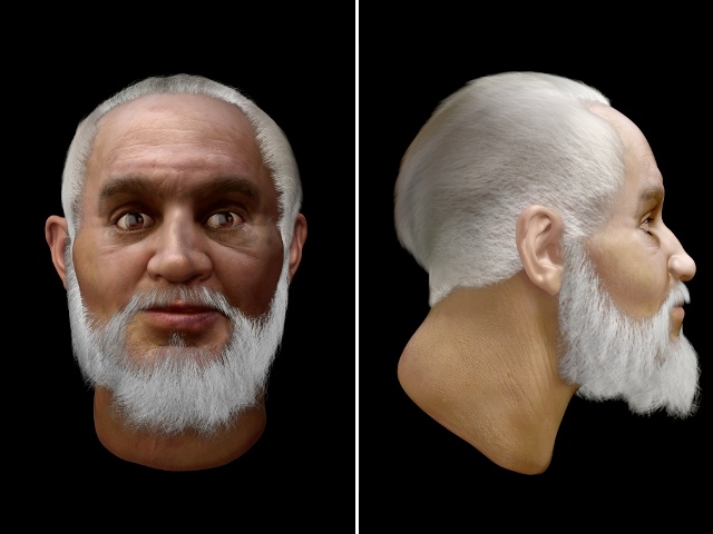 Saint Nicholas 3D facial reconstruction by the Image Foundry using 2D data from expert facial anthropologist Caroline Wilkinson