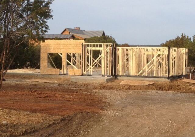 new home construction that I saw while hiking at Possum Kingdom Lake