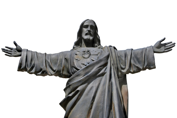 Jesus Christ with sacred heart statue (Credi: Alfonso de Tomas via Fotolia)