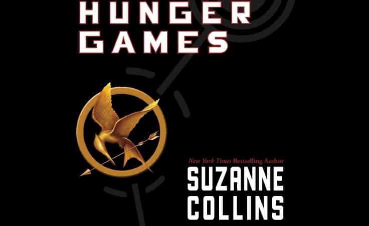 Hunger Games cover art for the audiobook version (Credit: Suzanne Collins/Scholastic Press)