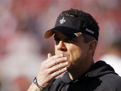 New Orleans Saints head coach Sean Payton looks on before his team met the San Francisco Giants in their NFL NFC Divisional playoff football game in San Francisco, Jan. 14, 2012 (Credit: Reuters/Robert Galbraith)