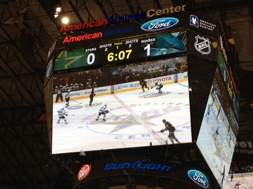 Dallas Stars vs. San Jose Sharks, April 3, 2012 (credit: Jim Denison)