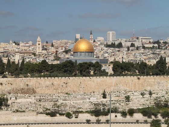 The Dome of the Rock and the surrounding city of Jerusalem taken from Mount Scopus (Credit: Denison Forum on Truth and Culture/Jeff Byrd)