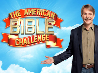 American Bible Challenge with host Jeff Foxworthy promotional badge (Credit: GSN via Facebook)