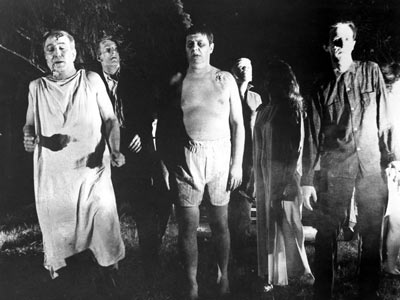 Zombies as portrayed in the movie Night of the Living Dead by George Romero (Credit: George Romero, uploaded by user Jkelly via en.wikipedia.org)