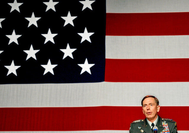 U.S. Army General David H. Petraeus, Commander United States Central Command, speaks at the Home Front Cares annual fund-raising event on Nov. 4th, 2009 in Colorado Springs, Colorado (Credit: DoD Photo by USAF Staff Sgt. Bradley A. Lail)
