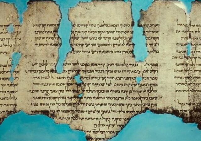 The War Scroll (found in Qumran Cave 1), popularly known as The War of the Sons of Light Against the Sons of Darkness, is one of the seven original Dead Sea Scrolls discovered in Qumran in 1947 (Credit: Library of Congress / Matson Photo Service - American Colony Jerusalem / Eric Matson)