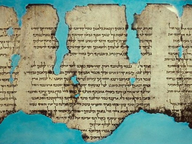 The War Scroll (found in Qumran Cave 1), popularly known as The War of the Sons of Light Against the Sons of Darkness, is one of the seven original Dead Sea Scrolls discovered in Qumran in 1947 (Credit: Library of Congress / Matson Photo Service - American Colony Jerusalem / Eric Matson)