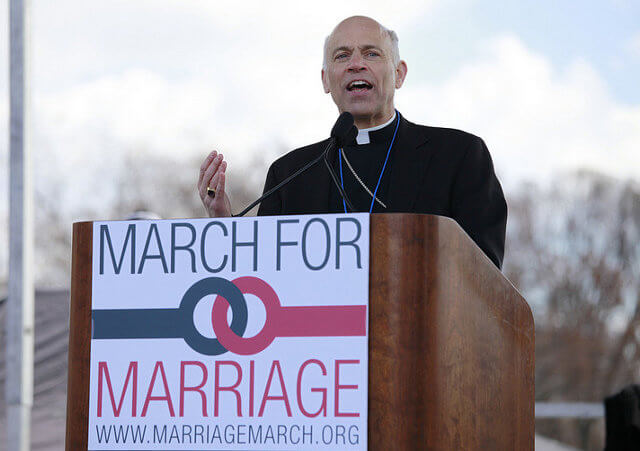 Salvatore Cordileone, the Archbishop of San Francisco speaks at the 2013 March for Marriage in Washington, DC, March 26, 2013 (Credit: American Life League via Flickr)