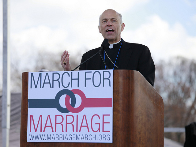 Salvatore Cordileone, the Archbishop of San Francisco speaks at the 2013 March for Marriage in Washington, DC, March 26, 2013 (Credit: American Life League via Flickr)