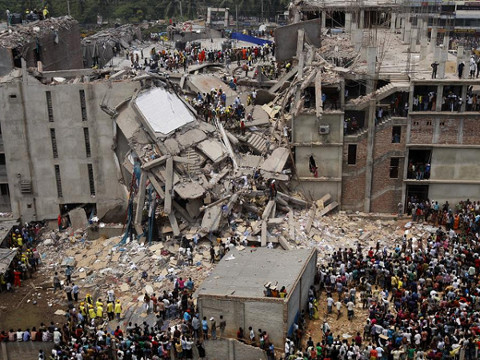 On 24 April 2013, an eight-story commercial building, Rana Plaza, collapsed in Savar, a sub-district in the Greater Dhaka Area, the capital of Bangladesh, aerial view (Credit: Jabar Al Nahian via Flickr)
