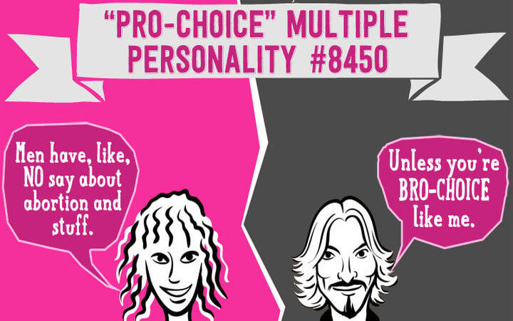 The multiple personality disorder of pro-choice activism (Credit: The Radiance Foundation)