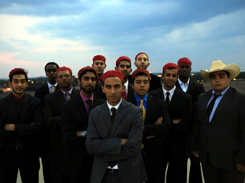 The first American Muslim fraternity, Alif Laam Meem, on the campus of the University of Texas, Dallas (Credit: Dylan Hollingsworth via Facebook)