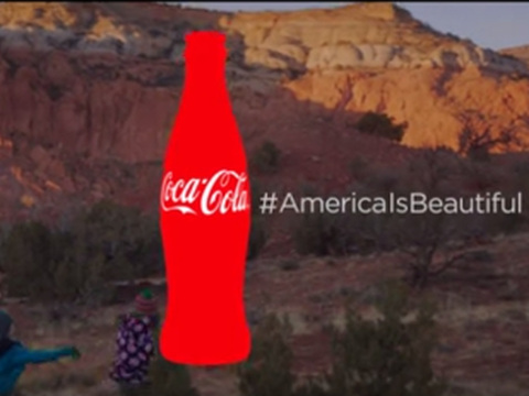 Official Coca-Cola one minute Super Bowl Commercial 'It's Beautiful' (Credit: Coca-Cola via Youtube)