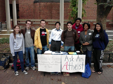 National Ask an Atheist Day at Penn State University, 2013 (Credit: Secular Student Alliance via Facebook)