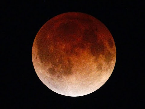 A view of the most recent 'blood moon' total lunar eclipse as seen over Mexico City, which NASA has confirmed as the first of four consecutive total lunar eclipses that will occur in 2014 and 2015, April 15, 2014 (Credit: Reuters/Edgard Garrido)