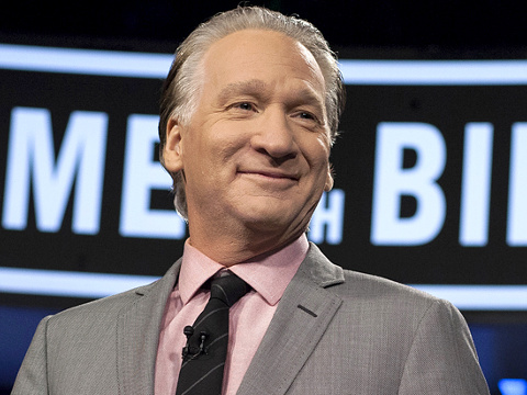 Bill Maher, host of Real Time with Bill Maher, prepares to host episode 269 of the HBO show with guests Nancy Pelosi, Jon Tester, David Avella, Howard Dean, Kristen Soltis (Credit: HBO/Janet Van Ham)