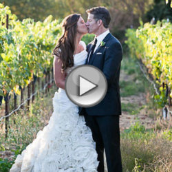 Brittany Maynard and her new husband, Dan Diaz, share a kiss on their wedding day in the vineyards of Beltane Ranch in Glen Ellen, California, September 29, 2012 (Credit: Tara Arrowood/Arrowood Photography)