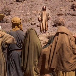 First look: Haaz Sleiman in the titular role of Jesus, in the first still from the upcoming 2015 movie to air on National Geographic Channel, Killing Jesus based on the book by the same name by Bill O'Reilly (Credit: National Geographic Channel)