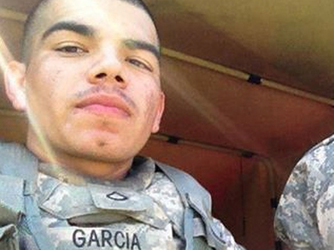 Francisco Garcia, an Army veteran who recently returned from Afghanistan was fatally shot early Sunday during a dispute outside his homecoming party at his girlfriend's home in Sylmar, California, November 9, 2014 (Credit: Francisco Garcia via Facebook)