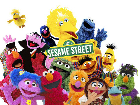 A file photo of the Sesame Street cast of characters, including Bird Bird, Elmo, Bert and Ernie, the Cookie Monster, Oscar the Grouch, Grover, the Count and all their friends (Credit: Children's Television Workshop via muppet.wikia.com)