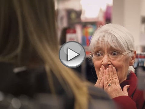 We wanted to find out if it’s better to give or receive, so we asked a few shoppers to surprise complete strangers with a gift. See what happens when these unsuspecting customers find out they #JustGotJingled. (Credit: JCPenney via Youtube)