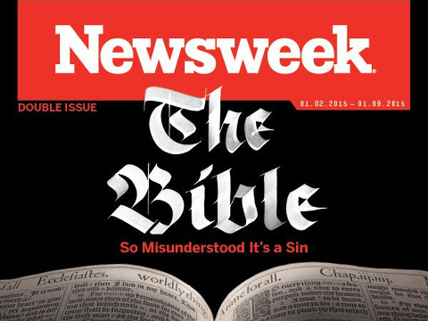 Newsweek January 2nd 2015 issue - cover story 'The Bible: so misunderstood its a sin' by Kurt Eichenwald (Credit: Newsweek)
