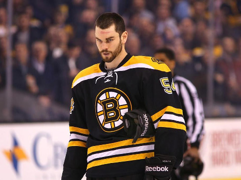 Adam McQuaid says the NHL culture now allows players to be a little more open about espousing their faith. (Credit: Boston Globe/John Tlumacki)