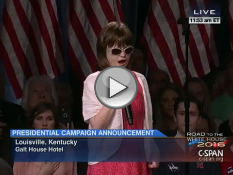 Marlana VanHoose sings National Anthem at Rand Paul Event (Credit: C-SPAN via Youtube)