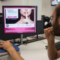 Hackers 'Impact Team' have stolen and leaked personal information from online adultery site Ashley Madison. Ashley Madison website hacked by group Impact Team, Jul 21, 2015 (Rex Features via AP Images)