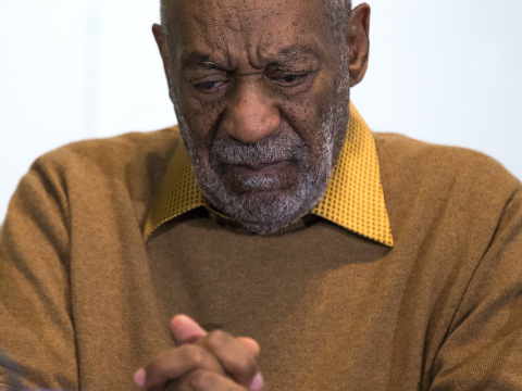 Entertainer Bill Cosby pauses during a news conference, November 6, 2014 (Credit: AP Photo/Evan Vucci)