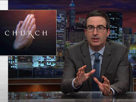 U.S. tax law allows television preachers to get away with almost anything. We know this from personal experience. (Credit: Last Week Tonight via Youtube)
