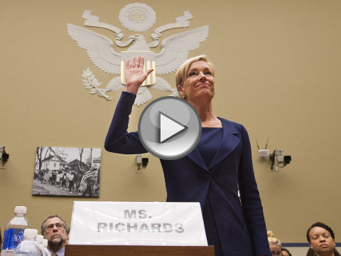 Planned Parenthood Federation of America President Cecile Richards is sworn in on Capitol Hill in Washington, Tuesday, Sept. 29, 2015, prior to testifying before the House Oversight and Government Reform Committee hearing on 'Planned Parenthood's Taxpayer Funding.' (Credit: AP Photo/Jacquelyn Martin)