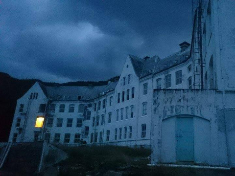 Norwegian Ghost Hunters on site at the Luster Sanatorium in Luster in Sogn og Fjordane, which was used for tuberculosis, psychiatric hospitals and asylum centers (Credit: Norwegian Ghost Hunters via Facebook)