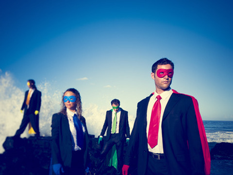 Business superheroes on the beach (Credit: Rawpixel via Fotolia)