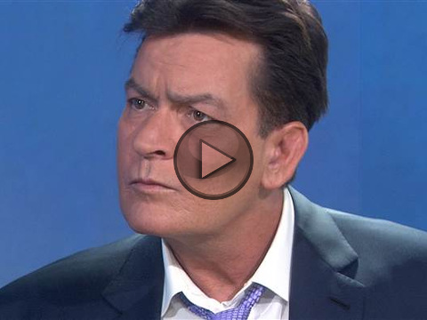 Charlie Sheen talks about his HIV-positive diagnosis with Matt Lauer (Credit: Today show)