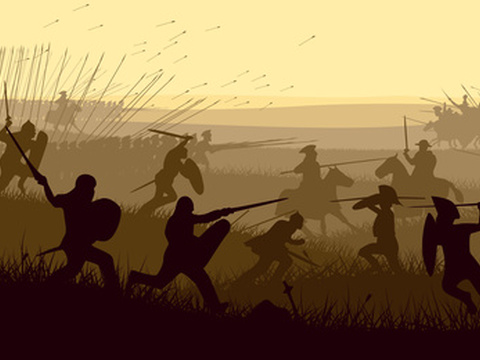 Abstract illustration of medieval battle. (Credit: Vertyr via Fotolia)